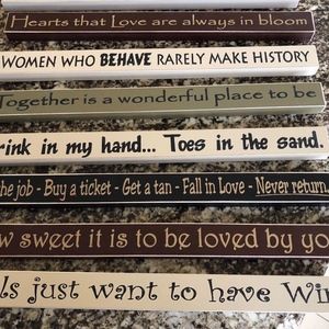 WOODEN WALL DECOR RECTANGLE, BEDROOM ACCENTS